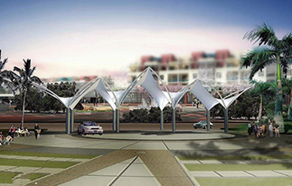 膜結構施工步驟